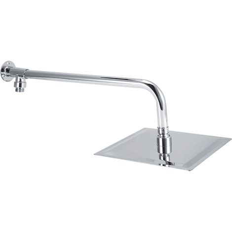 Pommeau de douche mural en acier inoxydable G1/2 po, effet pluie, 8 po, jet supérieur, accessoires de salle de bain, ensemble de pommeaux de douche (1/5)