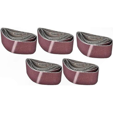 Set mit 5 Schleifbändern 457x75mm, Körnungen 60/80/100/120/240, für Bandschleifer (1/5)