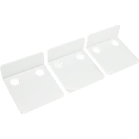 Set aus 3 transparenten Wandregalen für Sicherheitskameras, mit 6 Kabelbindern und 10 wasserfesten Acrylklebestreifen, kein Bohren erforderlich, für Lautsprecher. (1/5)