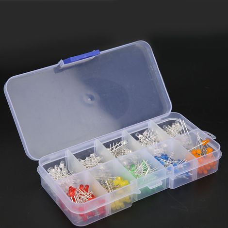 Lot de 300 diodes LED 6 couleurs, petites perles lumineuses en ligne, rouge, vert, jaune (1/5)