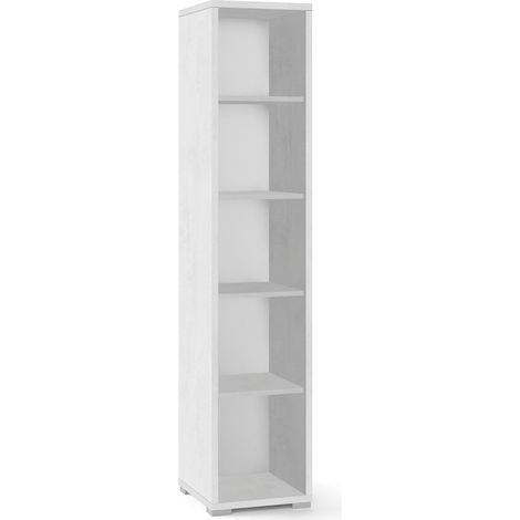 Libreria a Giorno 39x182x41 cm Ossido Bianco (1/2)