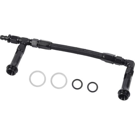 Tuyau carburant double alimentation AN6 tressé – pour carburateur Holley 4150