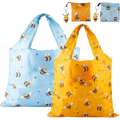 2-Piece Foldable Shopping Bags in a Pouch 40 x 46 cm/40 x 40 cm (1/5)