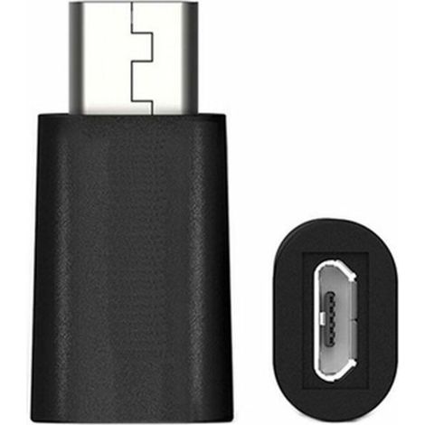 Ewent EW9645 Adaptador USB C a Micro USB negro (1/3)