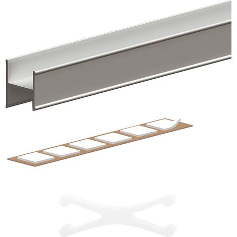 SLID'UP 220 Set H-Profil, 180 cm, 18 mm, silber