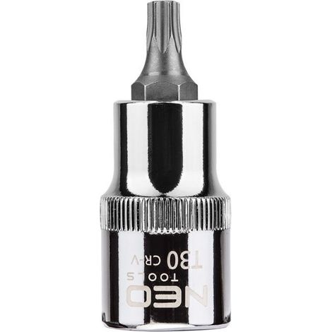 Embout Torx - T30 - 55 mm - 1/2 Pouces - Acier Chrome-Vanadium - Pour Douille - 1 Pièce (1/5)