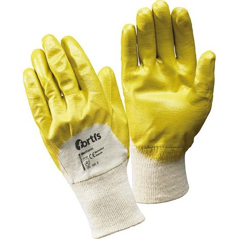Handschuh Mechanic, Nitril,gelb, Gr.7 FORTIS (1/5)