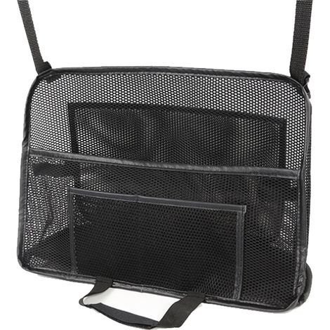 Autositz-Organizer, Aufbewahrungstasche für die Autositzlehne, Handtaschenhalter, Mittelkonsole, Haustierschutz, schwarz