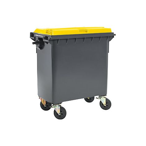 Contenedor de basura de plástico  DIN EN 840  capacidad 770 l 
