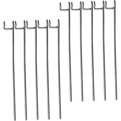 10 pièces Barres Acier Inoxydable pour Pigeons de Tiges Amovibles pour Cages et Volières Extérieures Contrôle Sécurisé des Oiseaux sans Effrayer (1/5)