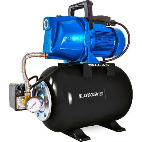 Pompe surpresseur Tallas BOOSTER 1300 – Débit 5.400 L/h – Puissance 1300W – Hauteur de refoulement 47 m – Mise en marche automatique