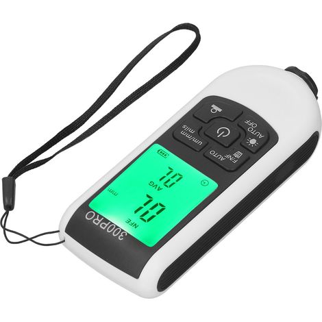 Digitales Lackdickenmessgerät 0–2000 µm, Schichtdickenmesser für Fahrzeugkarosserien, LCD-Display, Weiß (1/5)