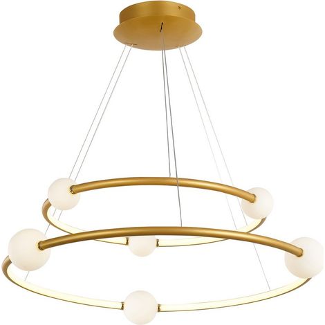 Lampada sospensione Italux Lozanna LED 3000K ottone