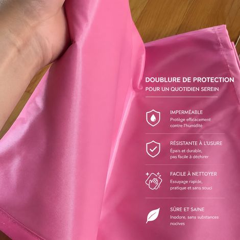 Housse de protection extérieure imperméable et anti-poussière rose en tissu Oxford rouge réf 6224 – Livraison gratuite
