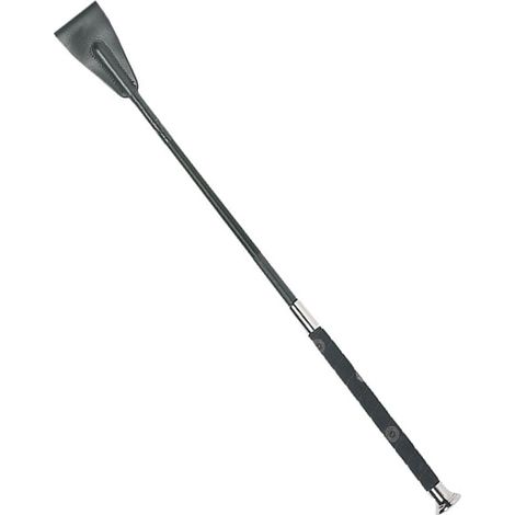 nero - Fleck Peitsche mit professionellem Nabuckgriff 61 cm