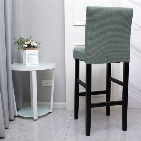 Housse De Chaise De Bar - Extensible - Lavable En Machine - Vert Matcha - Lot De 4 (1/4)