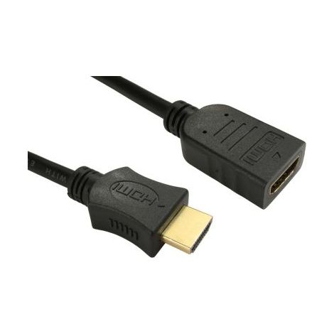 Câble HDMI RS PRO 1m HDMI Mâle HDMI Femelle ( Prix pour Boîte de 5 )