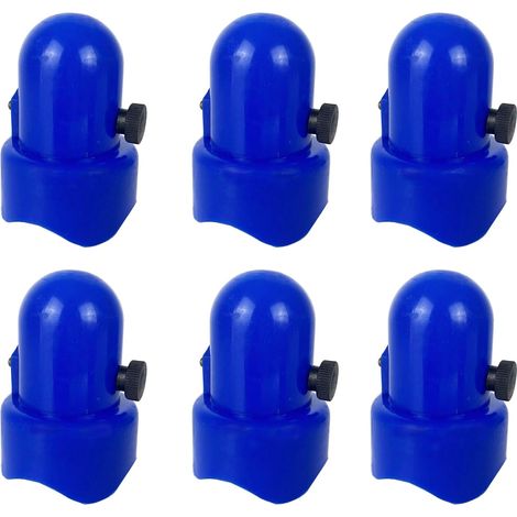Lot de 6 capuchons de poteau de trampoline avec boulons à visser, uniquement adaptés pour poteau de 3,8 cm de diamètre (1/5)