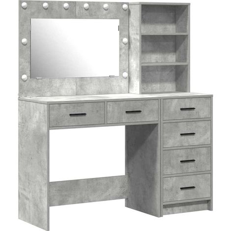 Maison Exclusive - Schminktisch mit Regal Grau 78,5 x 41 x 135 cm