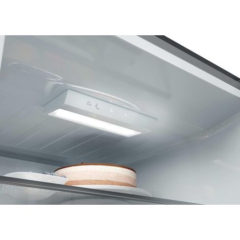 Haier HDPR1618ANPD Series 1 Pro Frigorifero Combinato A Libera Installazione, No Frost, Classe A, Acciaio Inox