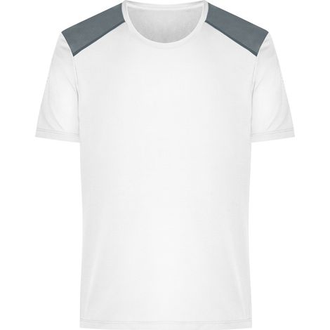 James & Nicholson Running T-Shirt Herren JN1384 Gr. XL white