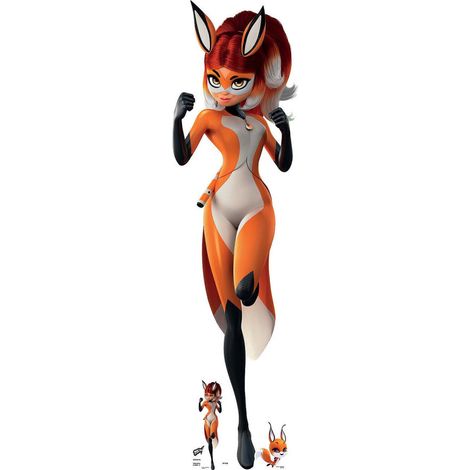Figurine en carton Rena Rouge - Miraculous Ladybug et Chat une mini-figurine- H 156 cm (1/5)