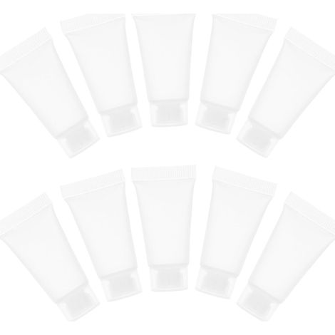 50 Refillable PE and PP Tubes, Easy to Fill and Portable, Flexible, Empty, 5ml, for Lotion and Toothpaste, for Travel and DIY Projects (1/5)