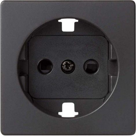 Simon 82 Concept Cache-socle de prise schuko noir mat SIMON 8200041-098