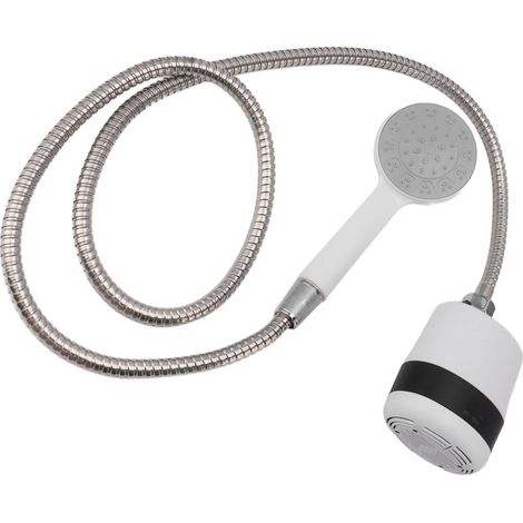 Douche portable à débit stable, batterie 2200 mAh, forte aspiration, tuyau de 1,5 m, idéale pour le camping, le lavage de voiture et l'arrosage des fleurs. (1/5)