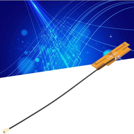 Antenne bi-bande 2,4 GHz/5,8 GHz NZ-2.4G/5.8G-FPC-001, gain élevé de 5 dB, omnidirectionnelle, pour module WiFi sur circuit imprimé, avec connecteur IPEX. (1/5)
