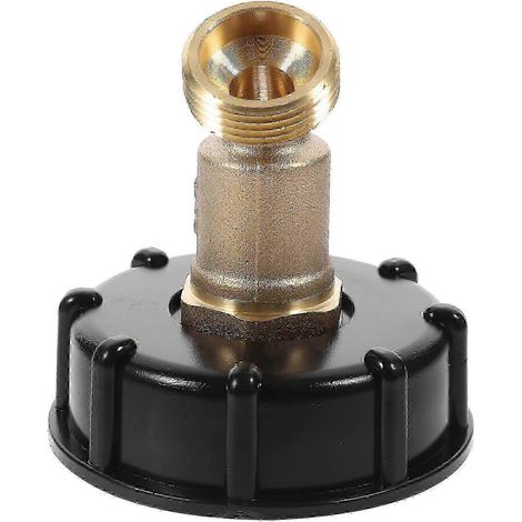 Adaptateur pour réservoir IBC, raccord robinet 60 mm vers 3/4 pouce, ABS et caoutchouc cuivre, remplace un adaptateur ancien ou cassé, pour jardin, usine, maison, 1 pièce (1/5)