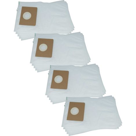 vhbw 20x Sacs compatible avec Kärcher NT 55/1 Tact, NT 45/1 Tact Te M aspirateur - microfibres non tissées, 36,5cm x 25cm blanc