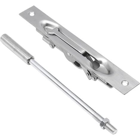 Verrou de Porte en Acier Inoxydable Robuste Facile à Installer Finition Argenté Classique pour Porte et Fenêtre Adapté pour Hall (1/5)