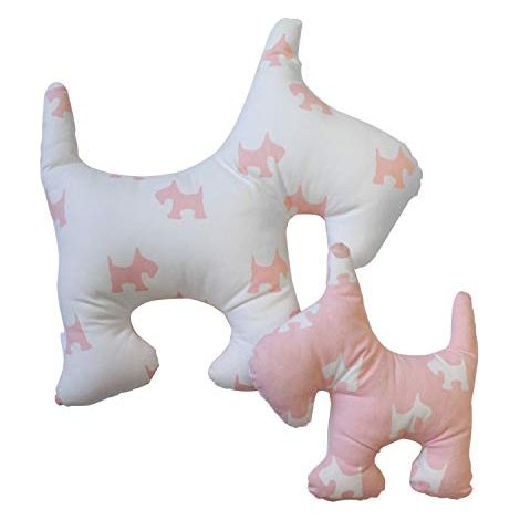 13Casa Sleepy B5 Cuscino, 50X50X30 H cm, Bianco, Rosa, Cotone (1/4)