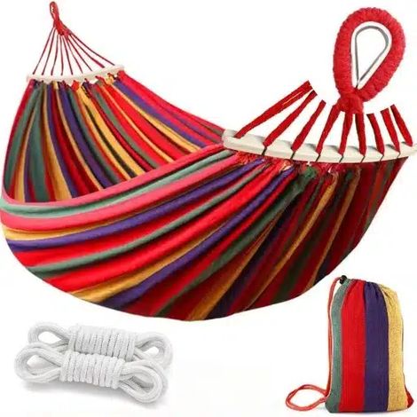 Amaca da giardino brasiliana con copertura - rossa