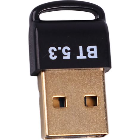 Adaptateur Bluetooth USB 5.3 pour PC Windows 10/11, Émetteur-Récepteur sans Délai avec Connecteur Doré (1/5)