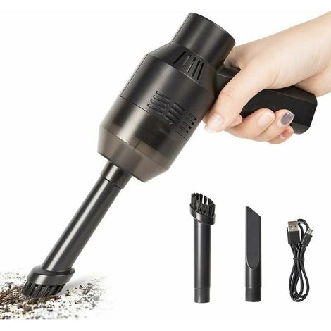 KZQ Mini Vacuum Cleaner, Computer Keyboard Vacuum, USB Rechargeable Cordless Handheld Vacuum for Cleaning Computers, Home, Pet Houses, and Cars (1/4)