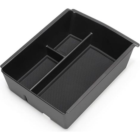 Armrest Storage Box Compatible with Seal U EV and DM-i (2023-2025) - Console Organizer with Non-Slip Mat for Phone and Keys, Black (1/5)
