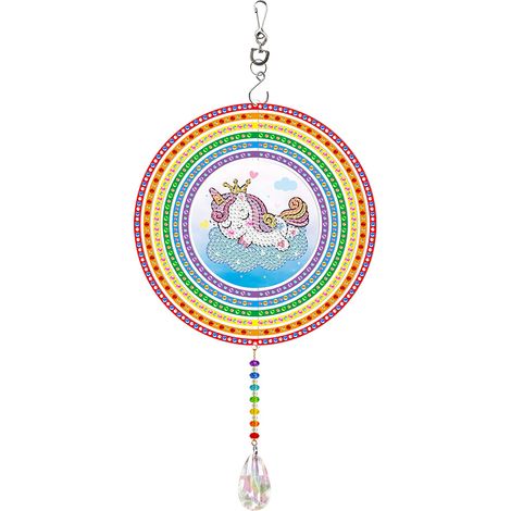Diamond Painting Ornament - Crystal Hanging Decoration for Windows Chandeliers Gardens - DIY Decorative Kit with Rhinestones - 1 Piece (1/5)