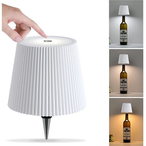 Lampe Design Déco Bouteille à LED - Réglage et Contrôle Tactile 3 Températures de Couleur (1/5)