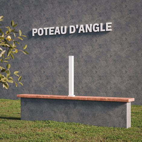 Poteau d'Angle SLIM 72 cm (1/4)
