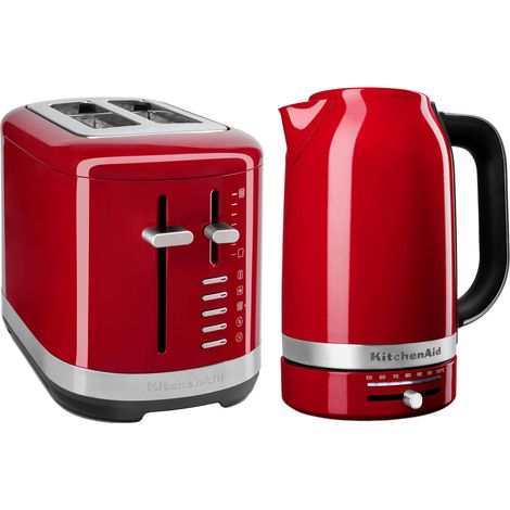 KitchenAid Breakfast Suite Empire Red 1.7L Kettle and 2 Slice Toaster Set (1/5)
