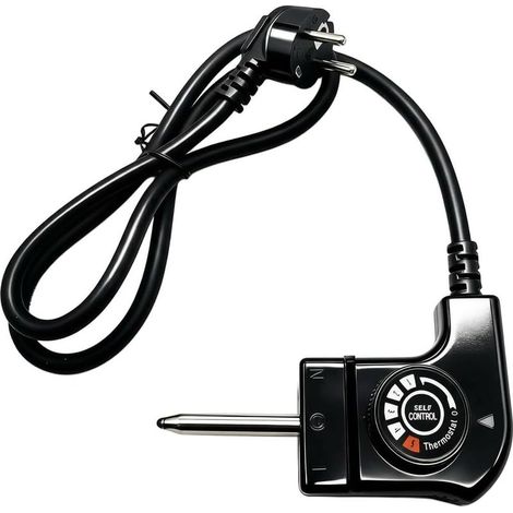 Câble Alimentation Thermostat Réglable pour Plancha Électrique et Pierrade, Cordon de Remplacement Universel 1M, Contrôle Précis Température (1/5)