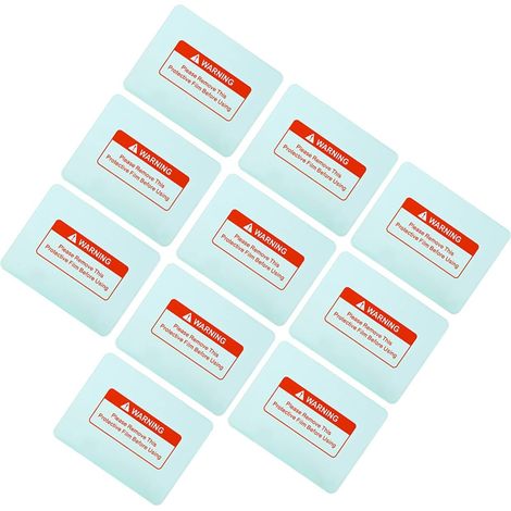 Lot de 10 Cache-objectifs de Soudage en Polycarbonate Bouclier d'angle Rond 116x90mm pour Casques à Obscurcissement Automatique, Plaque de Protection Transparente Anti-casse Anti-pression (1/5)