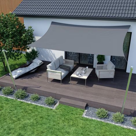 Trade Shop - Copy Of Vela Tendola Triangola Parasole Protección Sole Ombregtura Giardino 3x3x3mt Beige 017019 - (1/5)