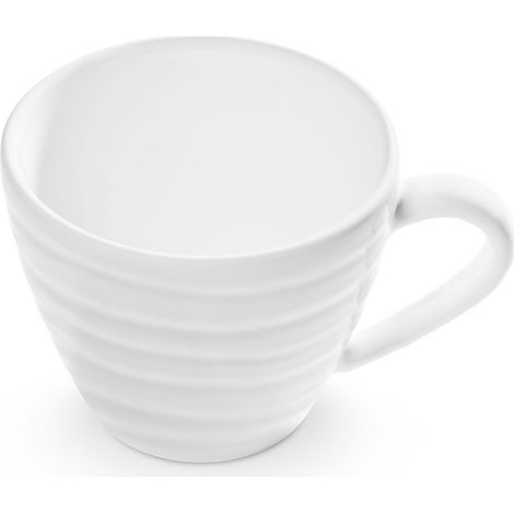 Gmundner Keramik Weißgeflammt Kaffeetasse Gourmet (0 2L)