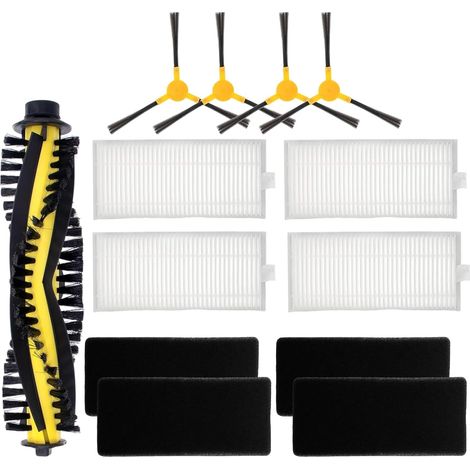 Chuancheng Ersatzteile für Tesvor X500/X500 Pro/M1 T8 S6/Neatsvor X500 X600 Staubsauger + 4 x Seitenbürsten + 1 x Bürste + 4 x Filter (1/5)