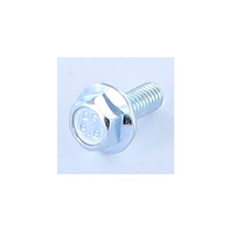 Vis métaux Tête hexagonale TH M6X20 Embase collerette crantée Classe 8.8 Acier zingué-200 pièces