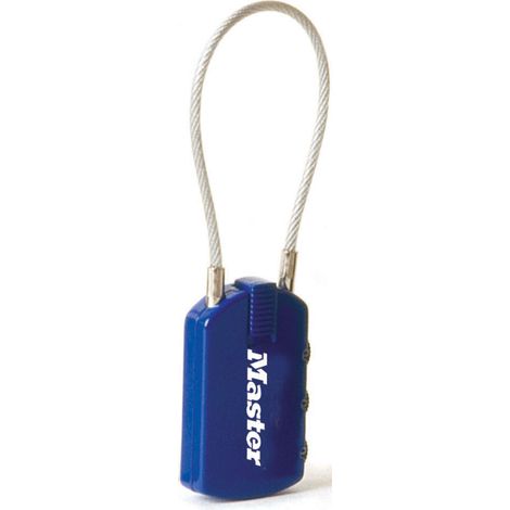 Master Lock 4684EURD Cadenas à Combinaison avec Etiquette Adresse, Couleur Aléatoire, 6,5 x 3 x 1,1 cm