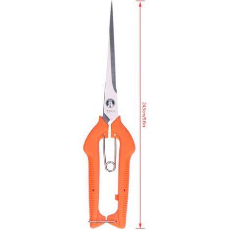 Ciseaux de cueillette de fruits - - 24,5 cm - Acier inoxydable - Orange - Type V (1/5)